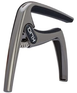 KLIQ Guitar Capo for Acoustic and Electric 6-String Guitars, Black Chrome 20 71xB G279JL