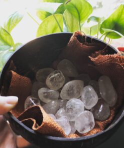 1lb Tumbled Clear Quartz Stone Large 1"+ Polished Crystal Healing *Wholesale Bulk Pound Lot* 4 71xBcao1ijL