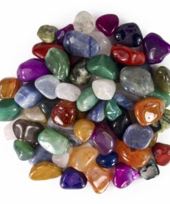 Alternative view of Hypnotic Gems 2 Pounds Brazilian Tumbled Polished Natural and Dyed Stones Assorted Mix - Extra Small Size - 0.50" to 0.75" Avg. #B: Xsmall 2 Lb Bag
