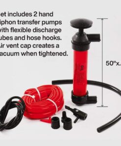 Katzco Liquid Transfer, Siphon Hand Pump - 2 Hoses, 50 x .5 Inches - for Gas, Oil, Air, Chemical Insecticides, and Other Fluids 21 71xCl80zuPL