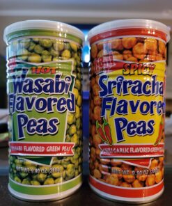 Hapi Hot Wasabi Peas + Spicy Sriracha Peas Combo Pack 8 71xE9ubgb0L