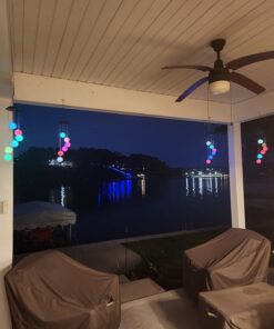 AceList Color Changing Solar Power Wind Chime Crystal Ball Wind Chime Wind Mobile Portable Waterproof Outdoor Windchime Light for Patio Yard Garden Home C-crystal Ball 26 71xEl S1tL