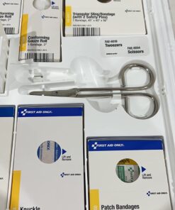 First Aid Only 1000-FAE-0103 50-Person SmartCompliance OSHA First Aid Kit for Businesses, Large Plastic First Aid Cabinet with Medications, 245 Pieces 24 71xFATiyEL