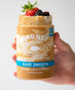 Barney Butter Almond Butter, Bare Smooth, 16 Ounce Jar, No Added Sugar or Salt, Skin-Free Almonds, No Stir, Non-GMO, Gluten Free, Keto, Paleo, Vegan 16 Ounce (Pack of 1) 22 71xG4PGNOnL