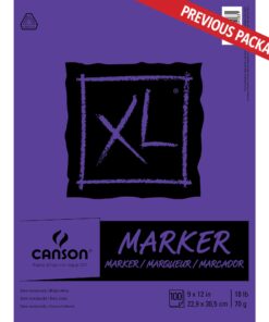Canson XL Series Marker Paper, Foldover Pad, 9x12 inches, 100 Sheets (18lb/70g) - Artist Paper for Adults and Students Fold Over 27 71xGlN70PL