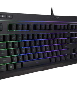 HyperX Alloy Core RGB – Membrane Gaming Keyboard, Comfortable Quiet Silent Keys with RGB LED Lighting Effects, Spill Resistant, Dedicated Media Keys, Compatible with Windows 10/8.1/8/7 – Black 23 71xGxVblBgL