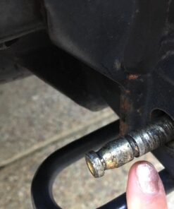 Master Lock Receiver Lock, 1/2 in. and 5/8 in. Swivel Head Receiver Locks, Weather Resistant Automotive Receiver Lock with Keys 34 71xH5UdtOOL