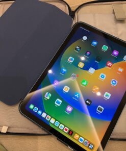 MoKo Case for iPad 10th Generation 10.9 inch 2022, Slim Stand Protective Cover with Hard PC Translucent Back Shell Cover for iPad 10th Gen 2022, Support Touch ID, Auto Wake/Sleep, Navy Blue 47 71xHfAJqIbL