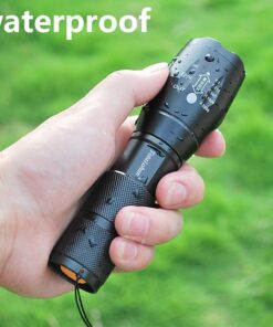Ultra Bright Handheld LED Flashlight with Adjustable Focus and 5 Light Modes, Outdoor Water Resistant Torch 1 pack 12 71xICNgM6uL