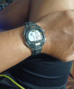 Timex Ironman Classic 30 Full-Size 38mm Watch Black/Gray/Orange Accent 28 71xITkuEagL