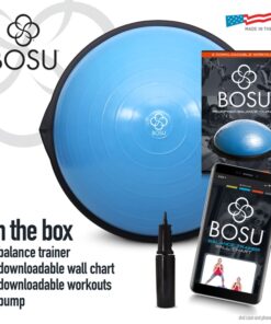 Bosu Home Gym Equipment The Original Balance Trainer 26 Inch Diameter Light Blue/Black 23 71xIfsqDpcL