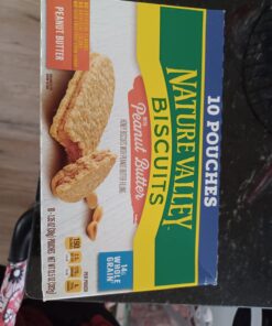 Nature Valley Biscuit Sandwiches, Peanut Butter, 1.35 oz, 10 ct 10 Count (Pack of 1) 32 71xIg1Wc2PL