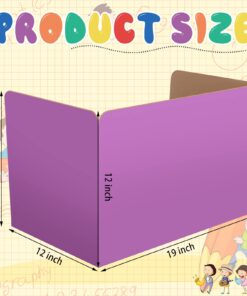 School Privacy Boards for Student Desks Students Classroom Privacy Folders Study Carrel Reduces Distractions Privacy Boards for Student Desks Test and Desk Dividers, 19 x 12 Inch (24 Pack) 24 8 71xIjdEqKoL