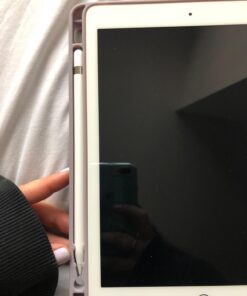 Soke iPad 6th/5th Generation Case with Pencil Holder, Smart iPad 9.7 inch Cases Trifold Stand with Shockproof Soft TPU Back Cover and Auto Sleep/Wake Function for Apple iPad 2018/2017, Violet 71 71xIl1cwXrL