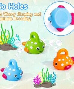 Baby Bath Toys Fishing Games Kids Bathtub Toys for Toddler 1-3 2-4 Fun Shower Bath Time Mold Free Water Pool Toys Christmas Stocking Stuffer Birthday Gift for Boys Girls Age 1 2 3 4 5 6(Color Random) Baby fishing toys 18 71xJTKkZXsL
