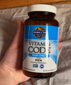 Garden of Life Multivitamin for Men, Vitamin Code Raw One - Once Daily, Vitamins Plus Fruit, Veggies & Probiotics, 75 Count Unflavored 75 Count (Pack of 1) 29 71xJognbyAL
