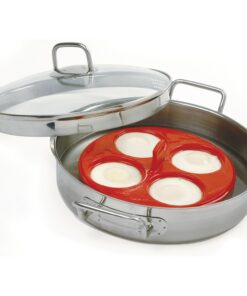 Norpro Silicone 4 Egg Poacher, Red 8 71xKSbxWWL