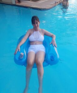 Poolmaster Paradise Water Chair Inflatable Swimming Pool Floats For Adults Paradise Chair 38 x 36-inches, deflated 22 71xKeQV2w5L