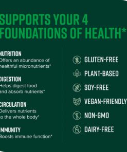 Vibrant Health, Green Vibrance, Vegan Superfood Powder, 15 Servings (FFP) 15 Servings (Pack of 1) Frustration-Free Packaging 17 71xKeaORJXL 1