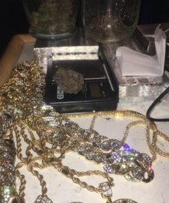 Gold Color Tone Brass Fully CZ Iced Out 15mm 30" Hip Hop Miami Cuban Chain & 9" Bracelet (NOT REAL GOLD) 25 71xKzb66paL