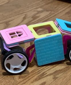 MAGBLOCK 102 Piece Magnetic Tiles Toys for 3 4 5 Year Old Girls Boys, Castle Magnet Toy Building Block for Kids Toddlers, Magnetic Blocks Montessori STEM Toys for Toddler Girls Gifts 31 71xLyHBRjuL