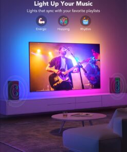 Govee TV LED Backlight, RGBIC TV Backlight for 55-65 inch TVs, Smart LED Lights for TV with Bluetooth and Wi-Fi Control, Works with Alexa & Google Assistant, Music Sync, 99+ Scene Modes, Adapter 25 71xMsN3Z9L
