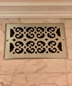 Decor Grates SP610W-NKL Scroll Steel Plated Wall/Ceiling Register, 6 x 10-Inch, 6 x 10 Inch, Brushed Nickel 20 71xNH6OkGOL