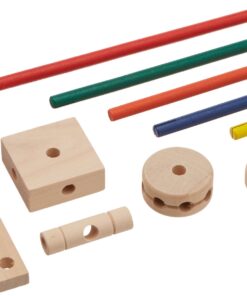 Schylling MKT Super Makit Classic Wood Construction Toy, 3+ years, 70-Pieces (1 EA) 4 71xNaCG826L