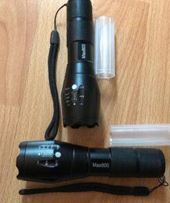 2 Pack LED Tactical Flashlight Water Resistant Military Grade 2000 Lumens 5 Modes Zoom Function Ultra Bright Torch 2 pack 36 71xOAL0S2L