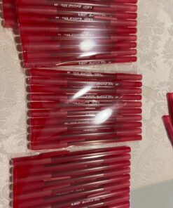 BIC Round Stic Xtra Life Ballpoint Pens, Medium Point (1.0mm), Red, 12-Count Pack, Stick Pens for Office Supplies (GSM11-RED) 12 Count (Pack of 1) Ballpoint Pen 39 71xOUqyChRL