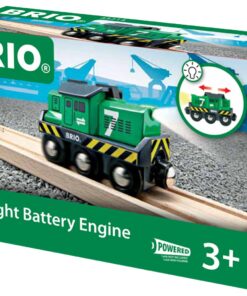BRIO World 33214 - Freight Battery Engine - 1 Piece Wooden Toy Train Set for Kids Age 3 and Up, Green 18 71xOvSyR1iL
