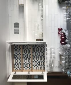 NuWallpaper NU1648 Navy Grand Trellis Peel & Stick Wallpaper, Blue 41 71xP7SyKmKL 1