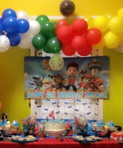 amscan Paw Party Balloons, Paw Print, Red/Yellow/Blue, Set of 30 23 71xPiXnB1dL