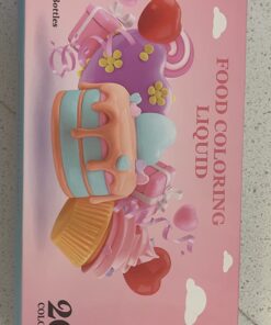 Food Coloring for Baking - 26 Vibrant Cake Coloring Liquid Set for Dessert Decorating, Food Grade Food Dye for Icing,Fondant,Cookies,Easter Egg,Making DIY Supplies Kit- 0.25 Fl. oz (6 ml)/Bottles 0.25 Fl Oz (Pack of 26) 49 71xQteHUNJL