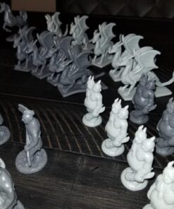 Monster Fantasy Creature Mini Action Figure Playset - 98pcs Toy Miniatures with 14 Unique Designs - Dragons,Wizards,Orcs, & More- XL 1/32 Scale Compatible with Dungeons and Dragons and other RPG Games 83 71xRH3m aAL