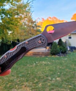 Spyderco Delica 4 Lightweight 7.15" Signature Folding Knife with 2.90" Flat-Ground Steel Blade and High-Strength FRN Handle - PlainEdge Grind Delica 4 Lightweight Flat Ground Grey 28 71xRK3yKSCL