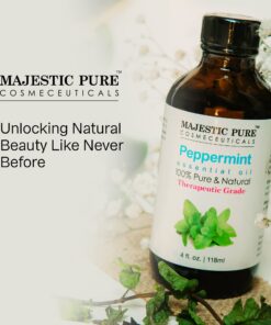 MAJESTIC PURE Peppermint Essential Oil, Premium Grade, Pure and Natural Premium Quality Oil, 4 fl oz 4 Fl Oz (Pack of 1) 24 71xRj2e1eSL