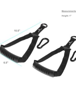 Bionic Body Set of 2 Single-Grip Handles with Carabiner Clips for Resistance Tube Exercise Strength Training and Cardio Workout BBSH-001 6 71xRjosrZCL