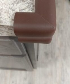 RovingCove Corner Protector for Baby (8 Large Corners) - Hefty-Fit Heavy-Duty Soft Rubber Foam Furniture Corner Bumper Guards, 3M Adhesive Pre-Taped, Coffee Brown 8 Count (Pack of 1) 35 71xRy8wvLSL