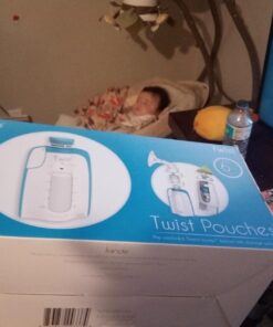 Kiinde Twist Pouch Direct-Pump Direct-Feed Twist Cap Breast Milk Storage Bags for Pumping, Freezing, Heating and Feeding, Pre-Sterilized, 6 Ounce, pack of 80 6oz 6 Ounce (Pack of 80) 45 71xRyAbGLEL