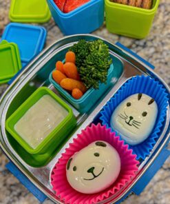 Amazon Basics Reusable Silicone Round Baking Cups, Muffin Liners, Pack of 12, Multicolor 41 71xS ihn0WL