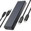ORICO M.2 NVMe SSD Enclosure, USB 3.1 Gen 2 (10 Gbps) to NVMe PCI-E M.2 SSD Case Support UASP for NVMe SSD Size 2230/2242/2260/2280(up to 4TB) (M.2 NVMe) 14 71xSxqGWM9L