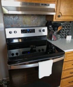 Broan-NuTone F403004 Exhaust Fan for Under Cabinet Two-Speed Four-Way Convertible Range Hood Insert with Light, 30-Inch, Stainless Steel 49 71xTrZe2u3L