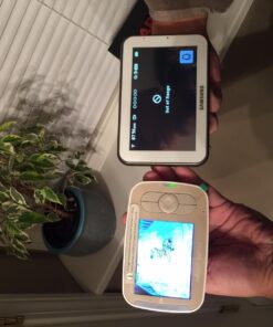 Infant Optics DXR-8 480p Video Baby Monitor, Non-WiFi Hack-Proof FHSS Connection, Interchangeable Lenses, Pan Tilt Zoom, LED Sound Bar, Night Vision, and Two-way Talk, low battery 66 71xUGbv y1L