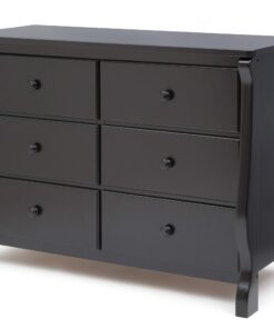 Delta Children Universal 6 Drawer Dresser, Greenguard Gold Certified, Black 28 71xUHQKY FL