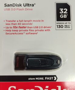 SanDisk 32GB 3-Pack Ultra USB 3.0 Flash Drive 32GB (Pack of 3) - SDCZ48-032G-GAM46T, Black 32GB (3-Pack) 39 71xUHhpitmL