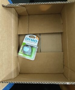 DYMO - DYM16952 Authentic LetraTag Labeling Tape for LetraTag Label Makers, Black Print on Clear pastic Tape, 1/2'' W x 13' L, 1 roll (16952) 156 in. X 1/2 in. 25 71xUVbM6vZL