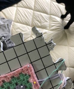 Hephaestus Crafts Blocking Mats for Knitting - Pack of 9 GRAY Blocking Boards with Grids for Needlepoint or Crochet. 150 T-pins 37 71xW6vOpNlL