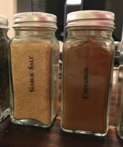 14 Pcs Talented Kitchen Spice Jars Set with 269 Spice Labels, Empty Square Spice Bottles Containers 4 oz with Pour/Sift Shaker Lid, Spice Organization, and Storage 32 71xWcnRNcaL