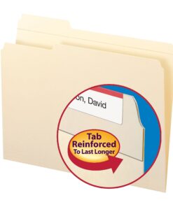 Smead File Folder, Reinforced 1/3-Cut Tab, Left Position, Letter Size, Manila, 100 per Box (10335) 1/3 Cut, Left Position 13 71xWhzjkooS